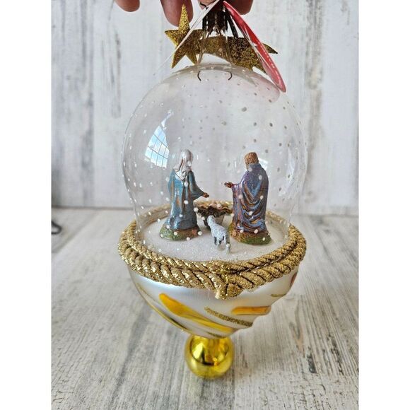 Radko Bethlehem blessed Nativity RARE religious vintage ornament Xmas tree - Picture 5 of 10